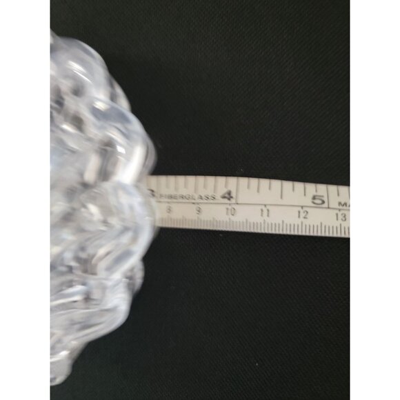 Gorham Chantilly Shell Trinket Box 4" Full Lead Crystal West Germany - Picture 9 of 9